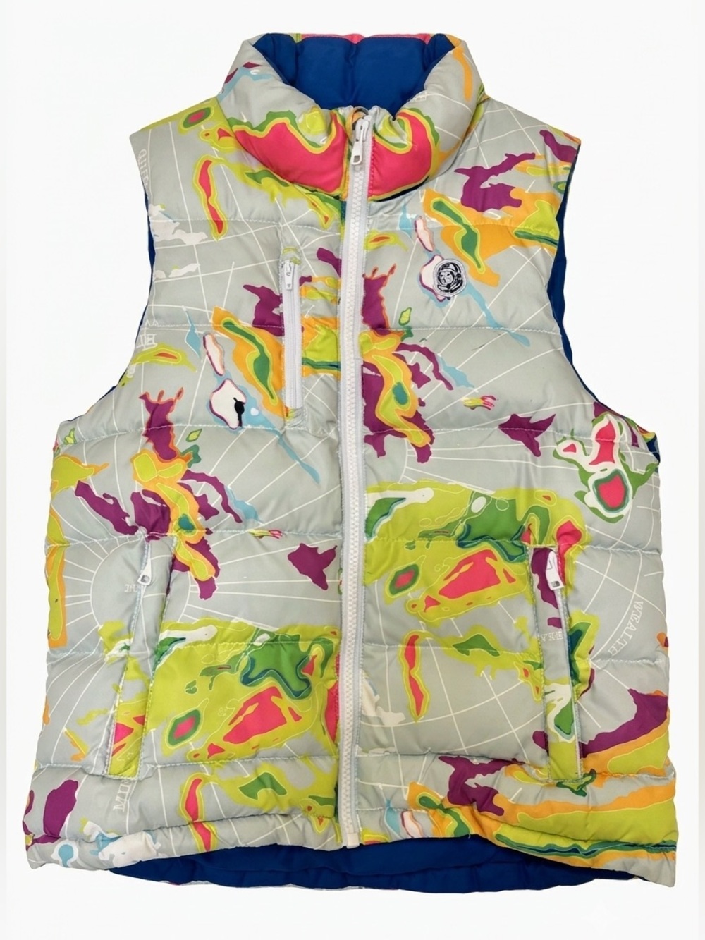 Billionaire Boys Club Colourful Heat Map Puffer Vest
